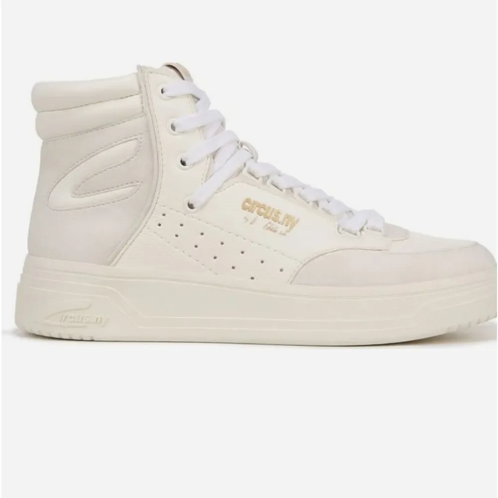 Cream High-Top Sneakers